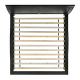 Allan King Bed in Black - Tampa Furniture Outlet