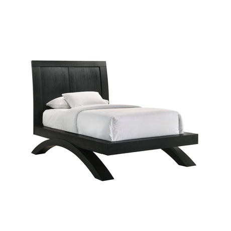 Allan Twin Bed in Black - Tampa Furniture Outlet