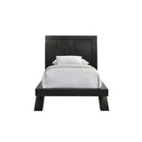 Allan Twin Bed in Black - Tampa Furniture Outlet