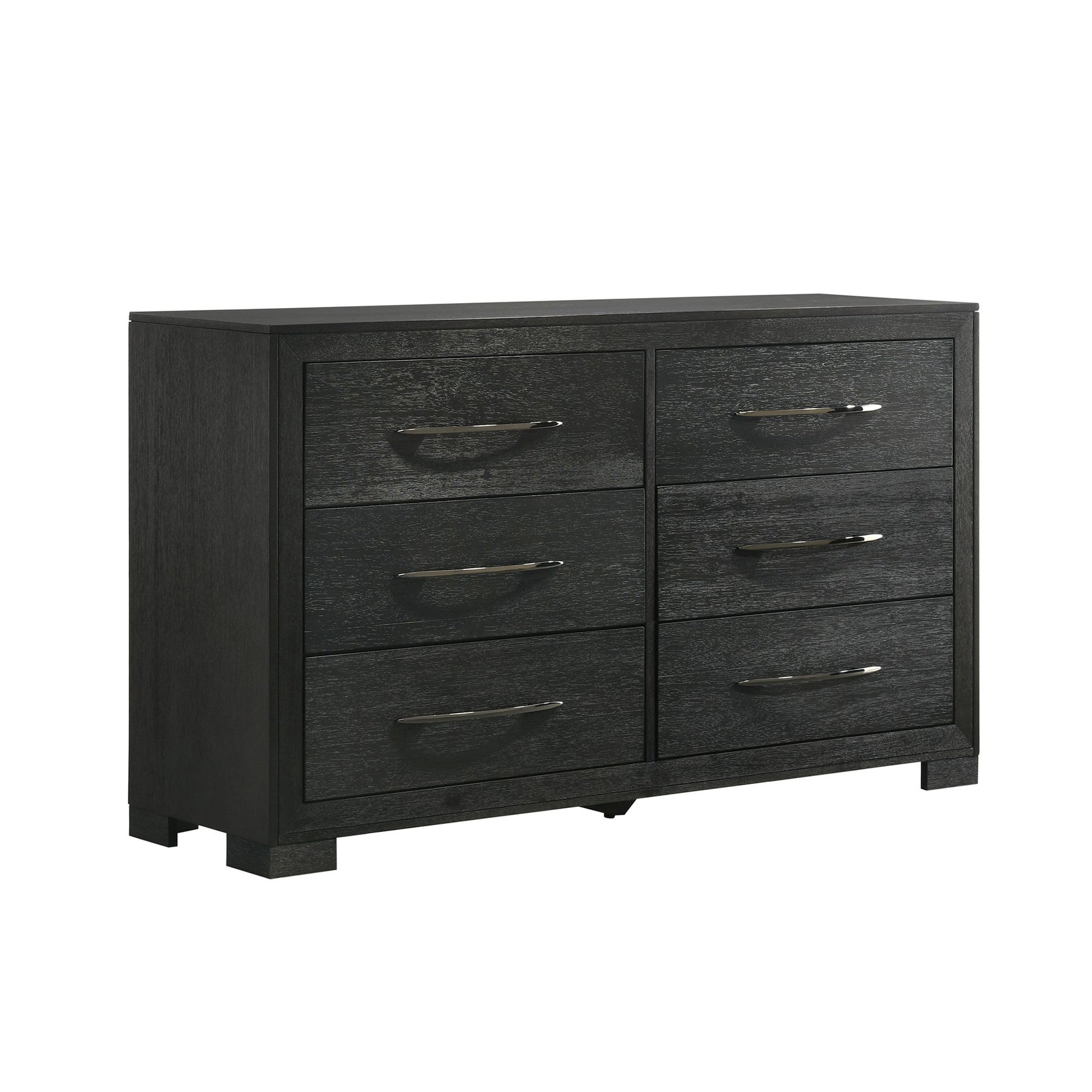 Allan 6-Drawer Dresser in Black - Tampa Furniture Outlet
