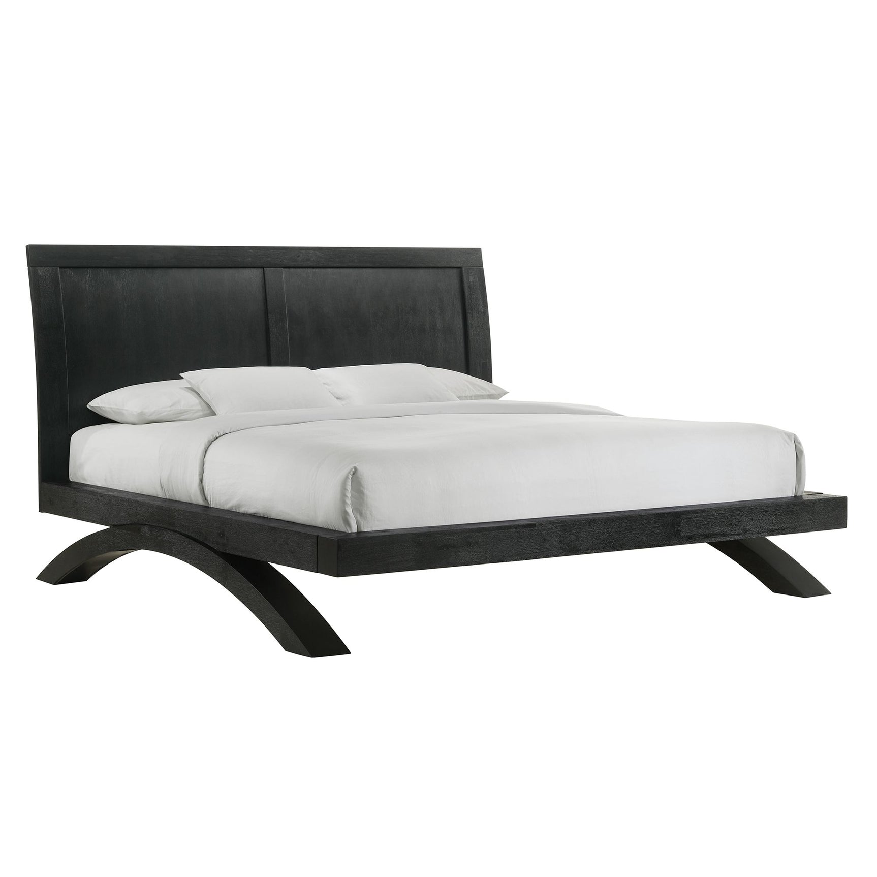 Allan King Bed in Black - Tampa Furniture Outlet