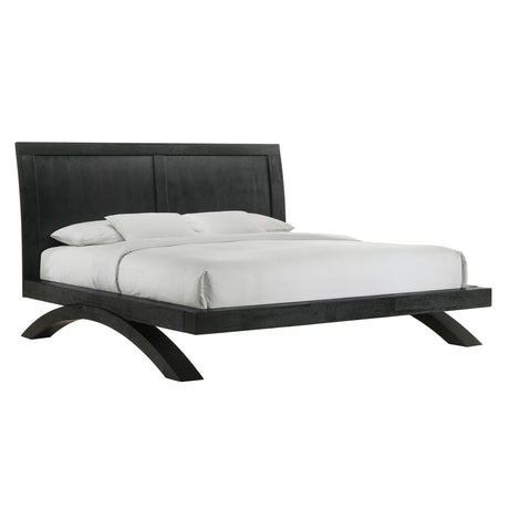 Allan King Bed in Black - Tampa Furniture Outlet