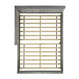Amberley Full UPH Corner Bed with LED and USB in Grey - Tampa Furniture Outlet