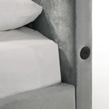 Amberley Twin UPH Corner Bed with LED and USB in Grey - Tampa Furniture Outlet