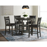 Amherst Counter Table w/Wood Leg Grey Finish – SKU DAH350CT | Elements
