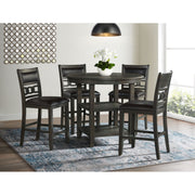 Amherst Counter Table w/Wood Leg Grey Finish – SKU DAH350CT | Elements