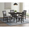 Amherst Dining Side Chair W/Fabric Cushion Dark Finish (2 Per Pack) – SKU DAH500SC | Elements