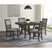 Amherst Dining Side Chair W/Fabric Cushion Side Stretcher Grey Finish (2 Per Pack) – SKU DAH300SC | Elements