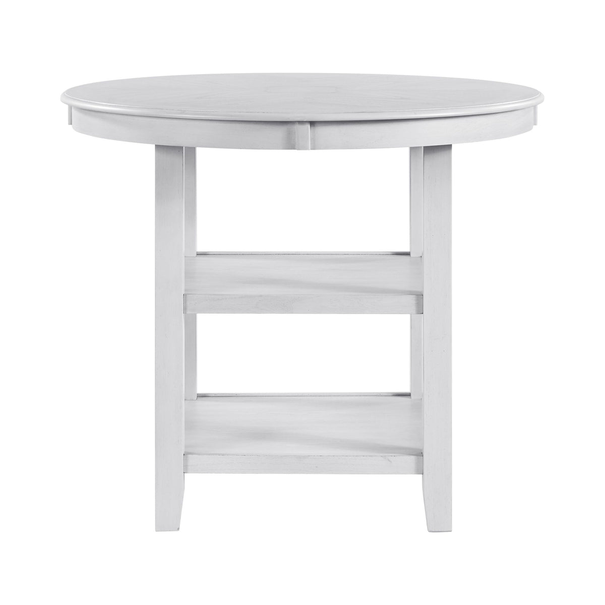 Amherst Counter Table w/Wood Leg White Finish