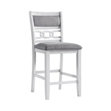 Amherst Counter Side Chair W/Fabric Cushion White Finish (2 Per Pack)