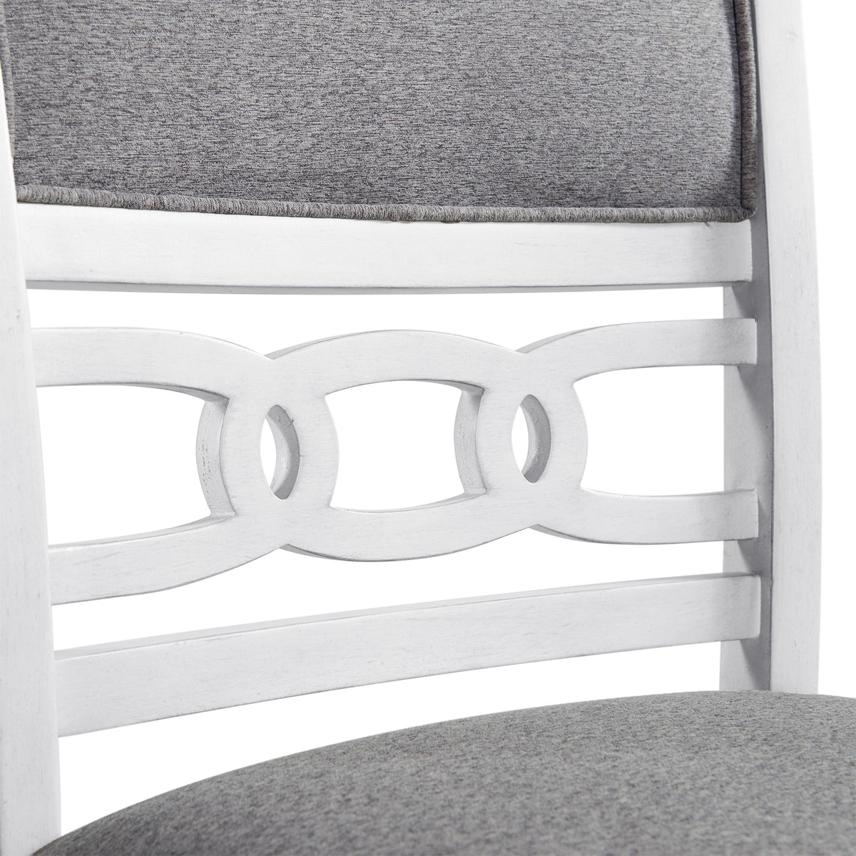 Amherst Counter Side Chair W/Fabric Cushion White Finish (2 Per Pack)