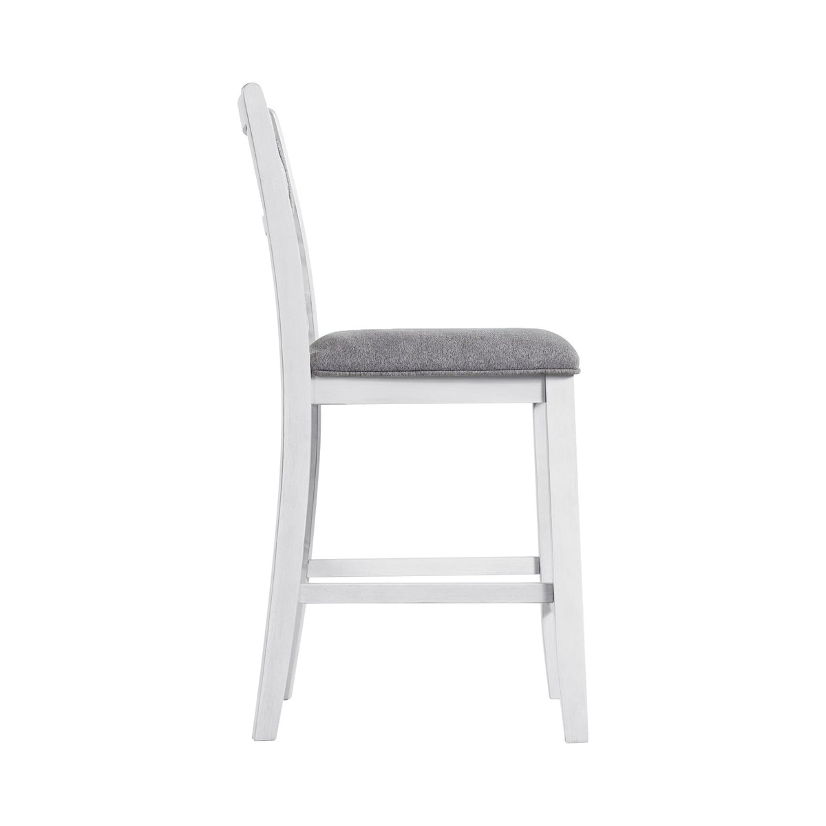 Amherst Counter Side Chair W/Fabric Cushion White Finish (2 Per Pack)