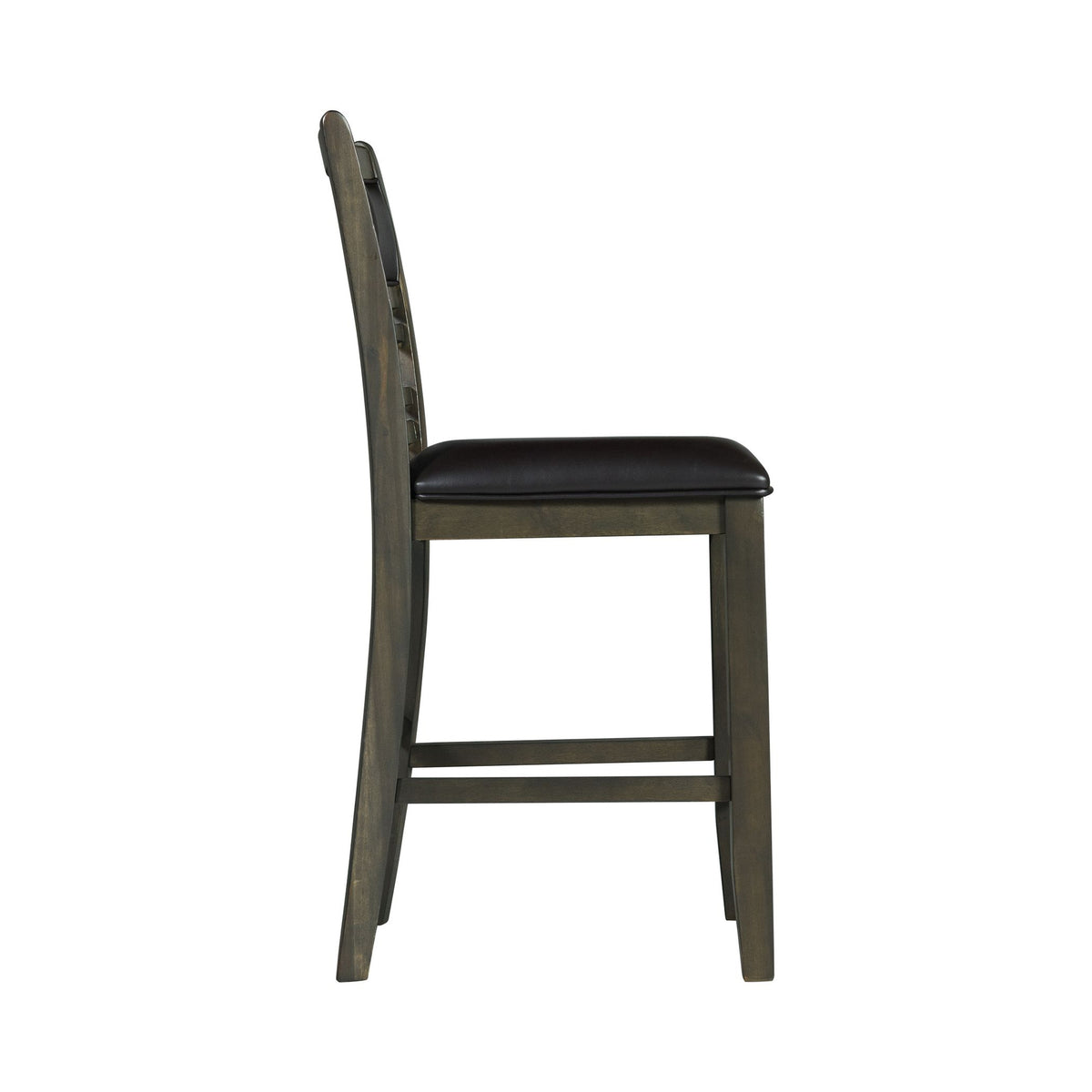 Amherst Counter Side Chair W/PU Cushion Grey Finish (2 Per Pack)