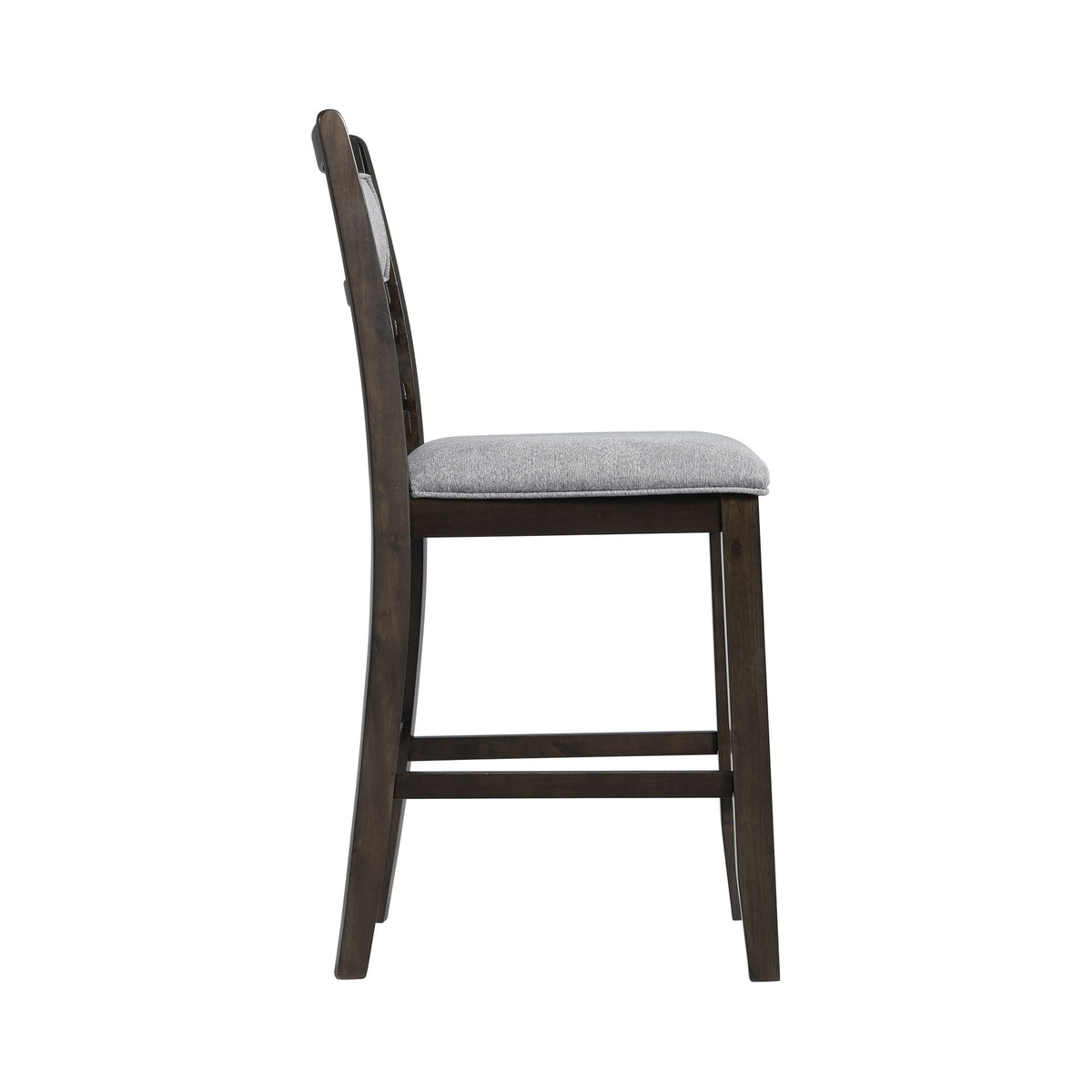 Amherst Counter Side Chair W/Fabric Cushion Dark Finish (2 Per Pack)