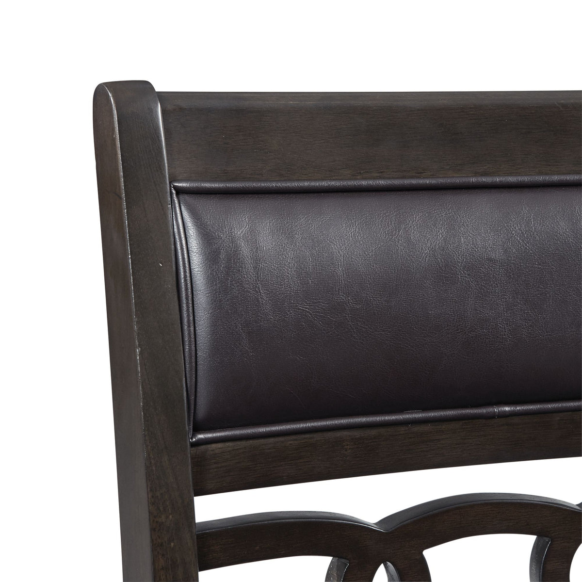 Amherst Counter Side Chair W/PU Cushion Dark Finish (2 Per Pack)