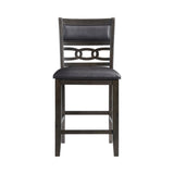Amherst Counter Side Chair W/PU Cushion Dark Finish (2 Per Pack)