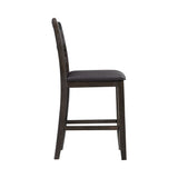 Amherst Counter Side Chair W/PU Cushion Dark Finish (2 Per Pack)