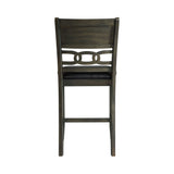 Amherst Counter Side Chair W/PU Cushion Grey Finish (2 Per Pack)
