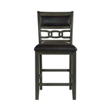 Amherst Counter Side Chair W/PU Cushion Grey Finish (2 Per Pack)