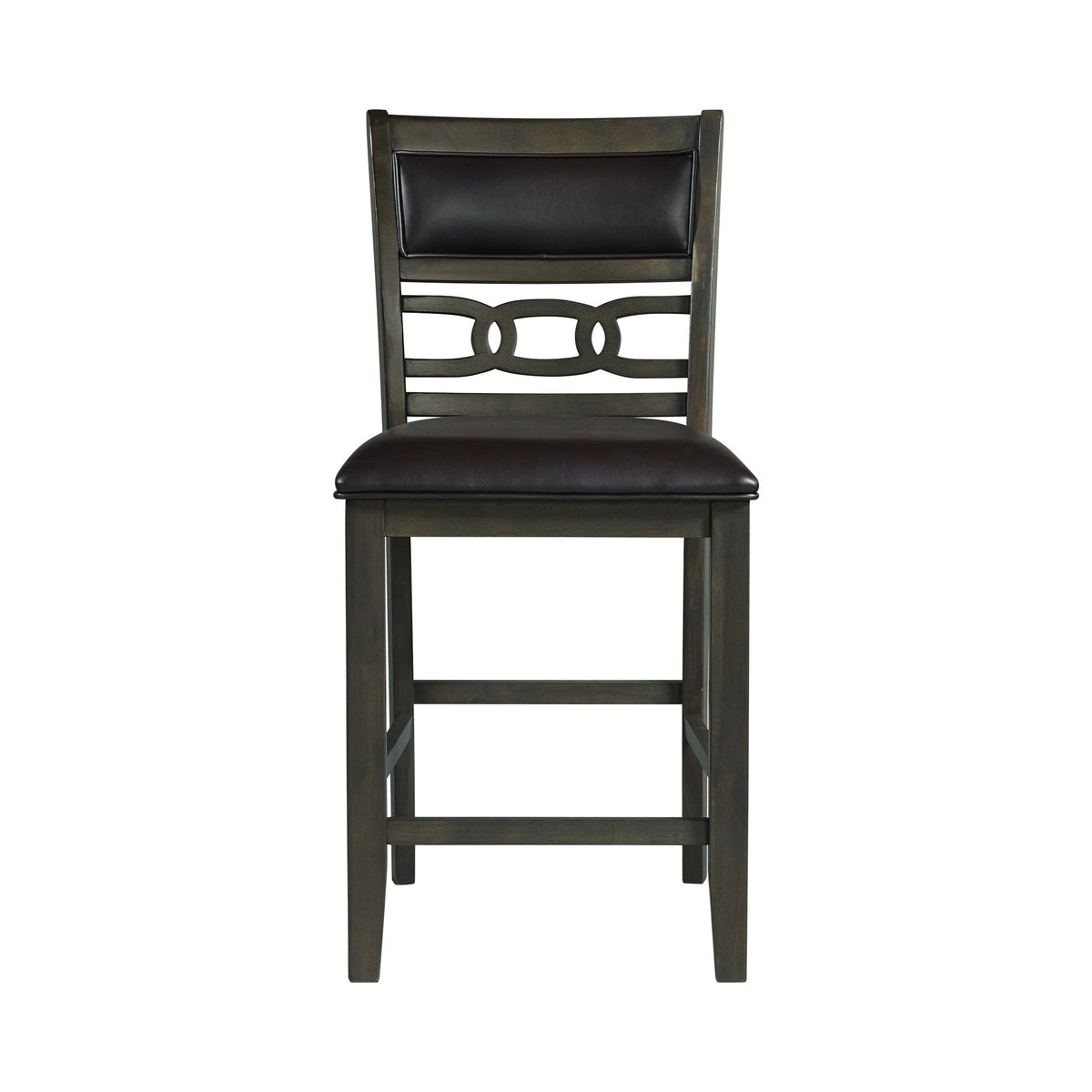 Amherst Counter Side Chair W/PU Cushion Grey Finish (2 Per Pack)