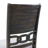 Amherst Dining Side Chair W/Fabric Cushion Dark Finish (2 Per Pack)