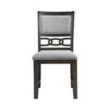 Amherst Dining Side Chair W/Fabric Cushion Dark Finish (2 Per Pack)
