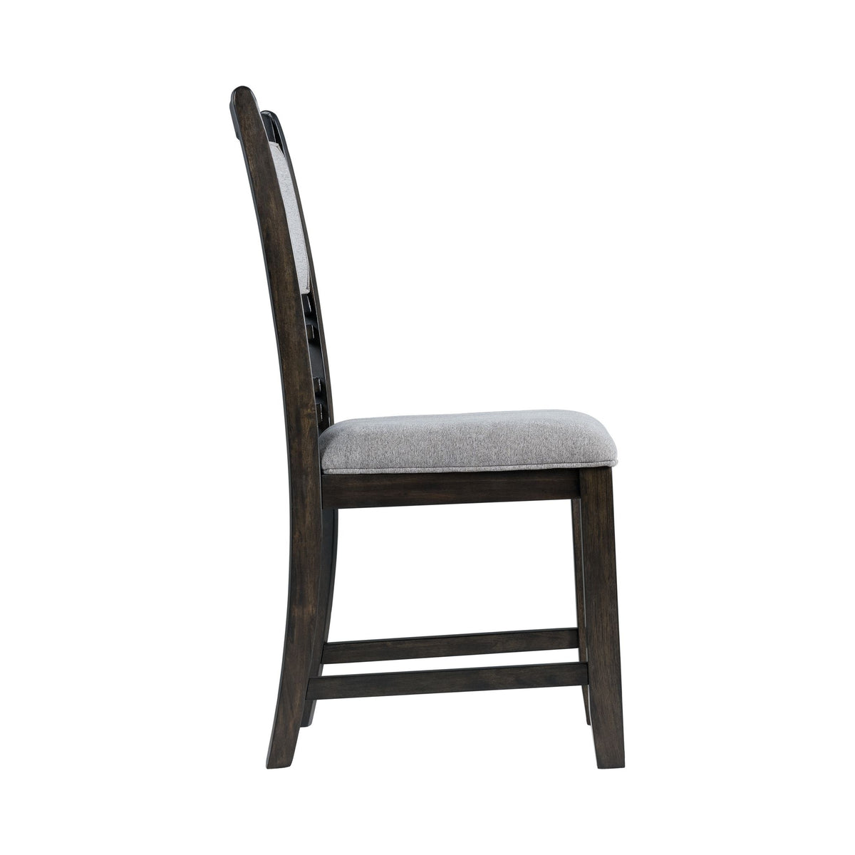 Amherst Dining Side Chair W/Fabric Cushion Dark Finish (2 Per Pack)