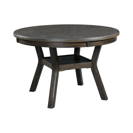 Amherst Dining Table w/Wood Leg Dark Finish