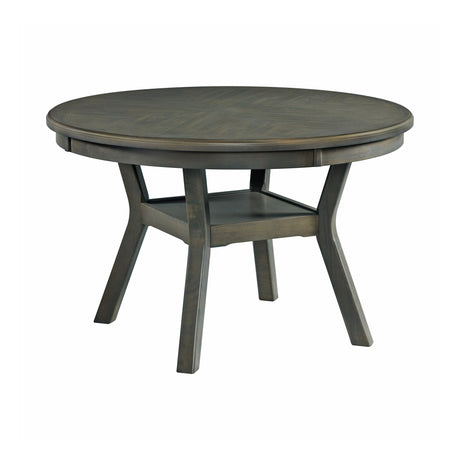 Amherst Dining Table w/Wood Leg Grey Finish
