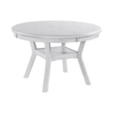 Amherst Dining Table w/Wood Leg White Finish