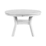 Amherst Dining Table w/Wood Leg White Finish