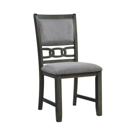 Amherst Dining Side Chair W/Fabric Cushion Side Stretcher Grey Finish (2 Per Pack)
