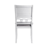Amherst Dining Side Chair W/Fabric Cushion Side Stretcher White Finish (2 Per Pack)