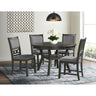 Amherst Dining Table w/Wood Leg Grey Finish – SKU DAH300DT | Elements