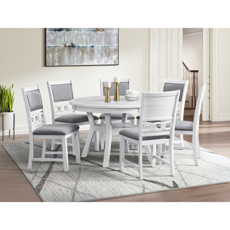 Amherst Dining Table w/Wood Leg White Finish - Tampa Furniture Outlet