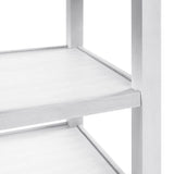 Amherst Counter Table w/Wood Leg White Finish - Tampa Furniture Outlet
