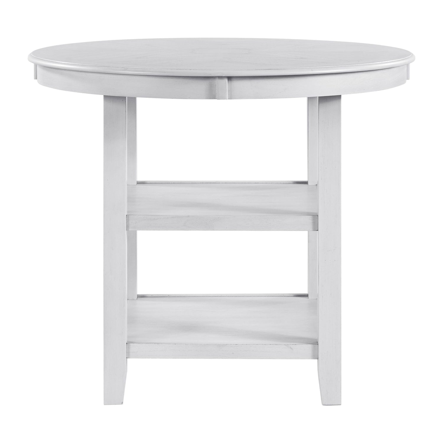 Amherst Counter Table w/Wood Leg White Finish - Tampa Furniture Outlet