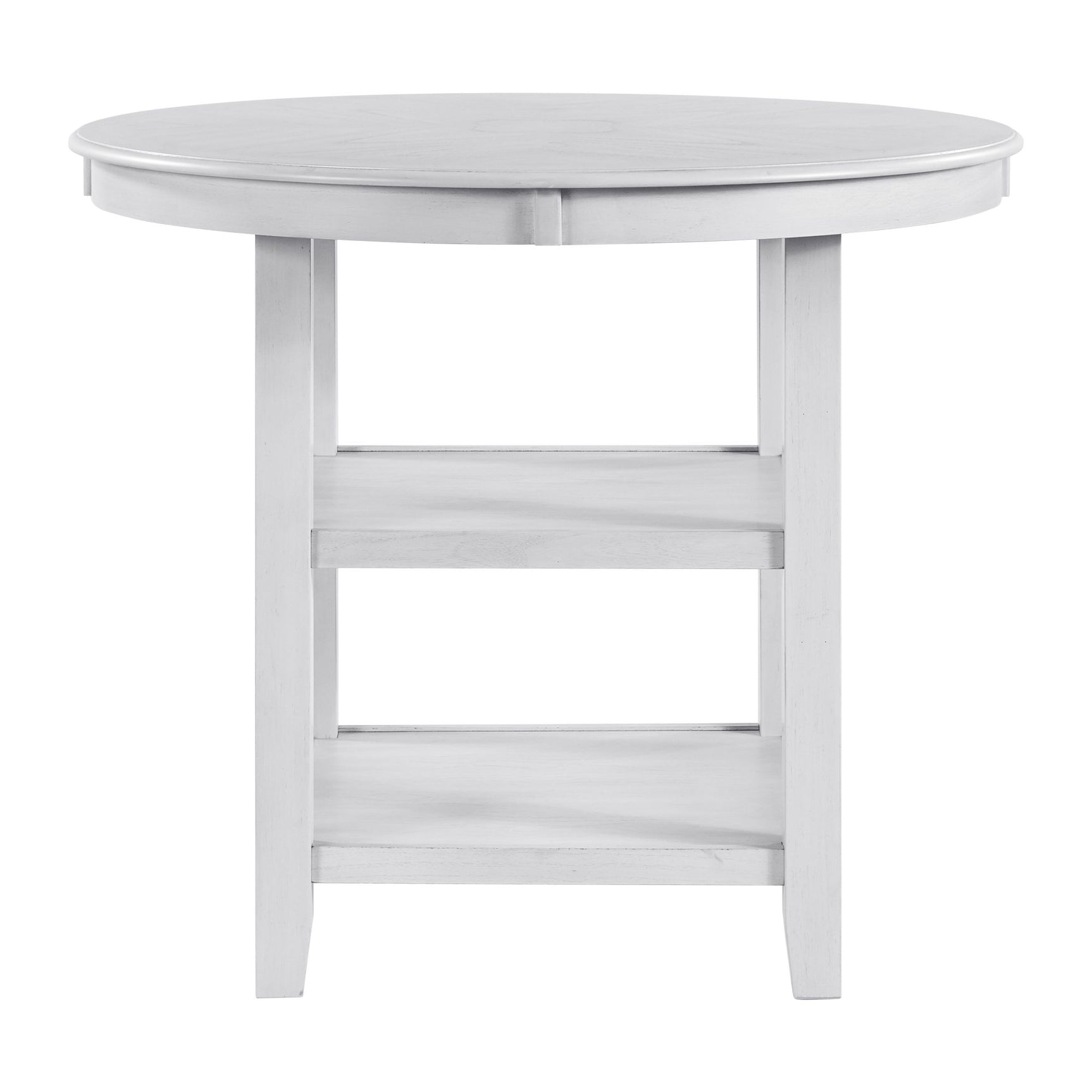 Amherst Counter Table w/Wood Leg White Finish - Tampa Furniture Outlet