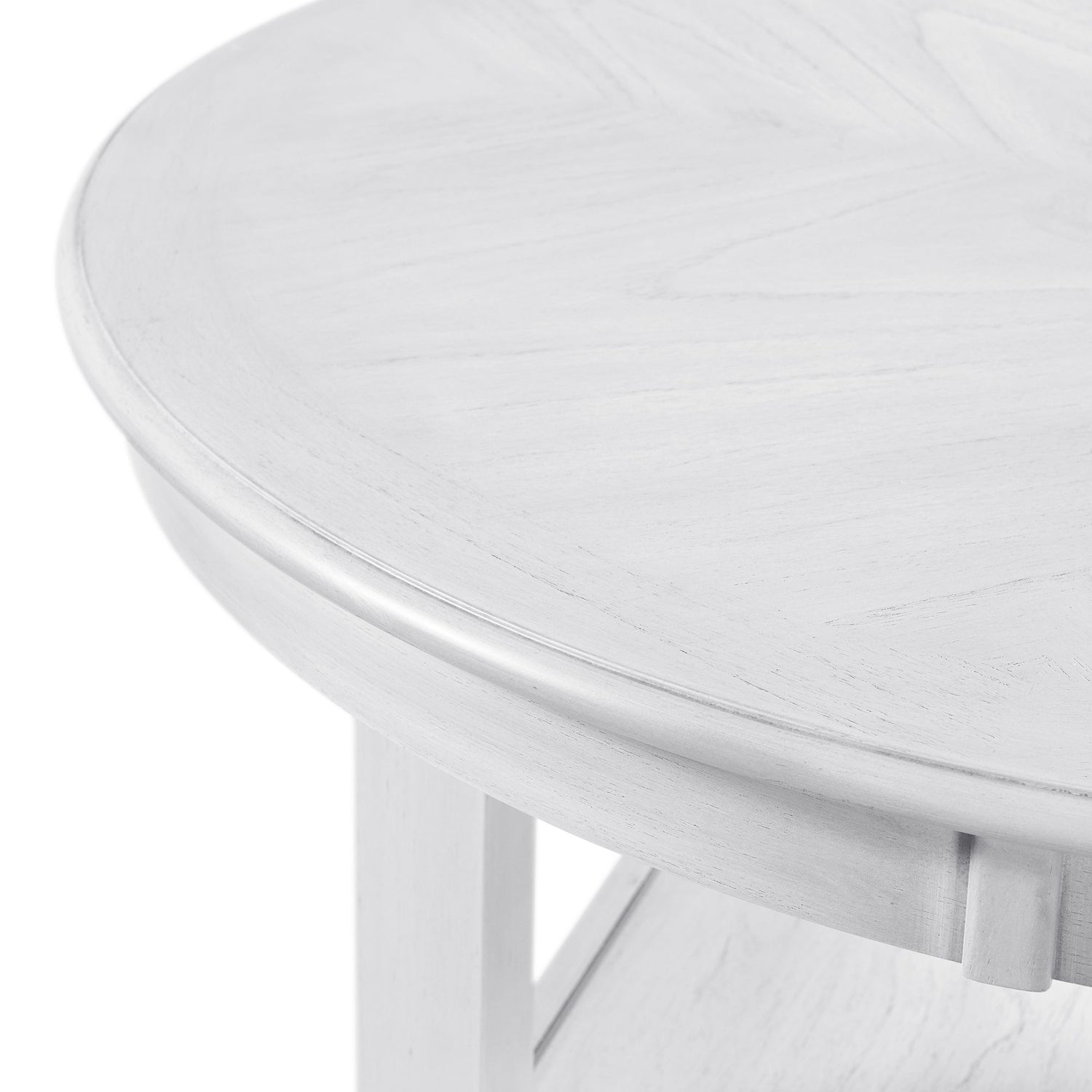 Amherst Counter Table w/Wood Leg White Finish - Tampa Furniture Outlet