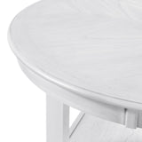 Amherst Counter Table w/Wood Leg White Finish - Tampa Furniture Outlet