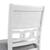 Amherst Counter Side Chair W/Fabric Cushion White Finish (2 Per Pack) - Tampa Furniture Outlet