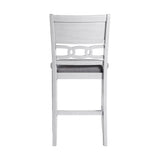 Amherst Counter Side Chair W/Fabric Cushion White Finish (2 Per Pack) - Tampa Furniture Outlet