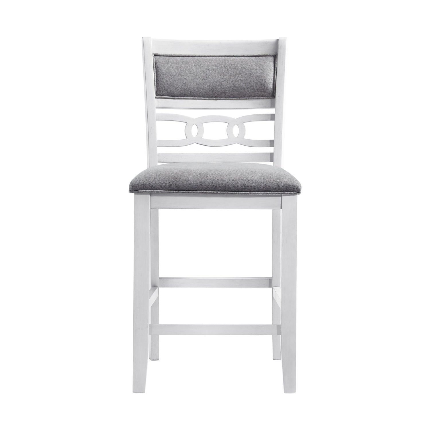 Amherst Counter Side Chair W/Fabric Cushion White Finish (2 Per Pack) - Tampa Furniture Outlet