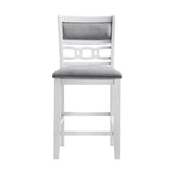 Amherst Counter Side Chair W/Fabric Cushion White Finish (2 Per Pack) - Tampa Furniture Outlet