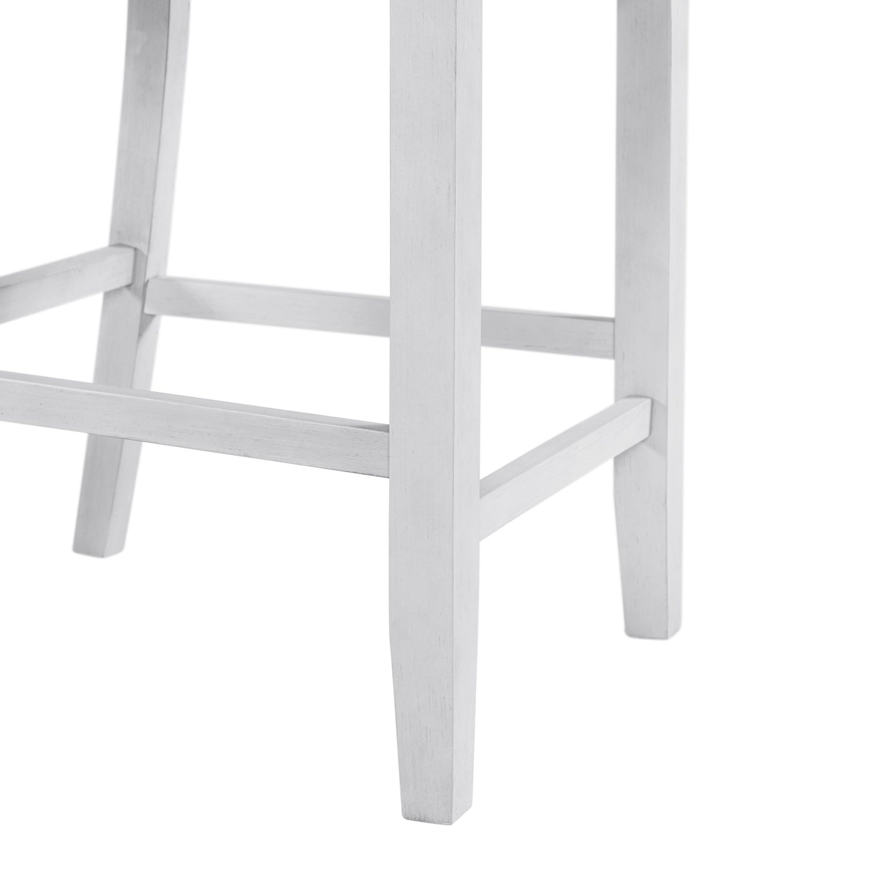 Amherst Counter Side Chair W/Fabric Cushion White Finish (2 Per Pack) - Tampa Furniture Outlet