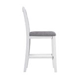 Amherst Counter Side Chair W/Fabric Cushion White Finish (2 Per Pack) - Tampa Furniture Outlet