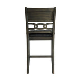 Amherst Counter Side Chair W/PU Cushion Grey Finish (2 Per Pack) - Tampa Furniture Outlet