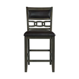 Amherst Counter Side Chair W/PU Cushion Grey Finish (2 Per Pack) - Tampa Furniture Outlet