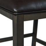 Amherst Counter Side Chair W/PU Cushion Grey Finish (2 Per Pack) - Tampa Furniture Outlet