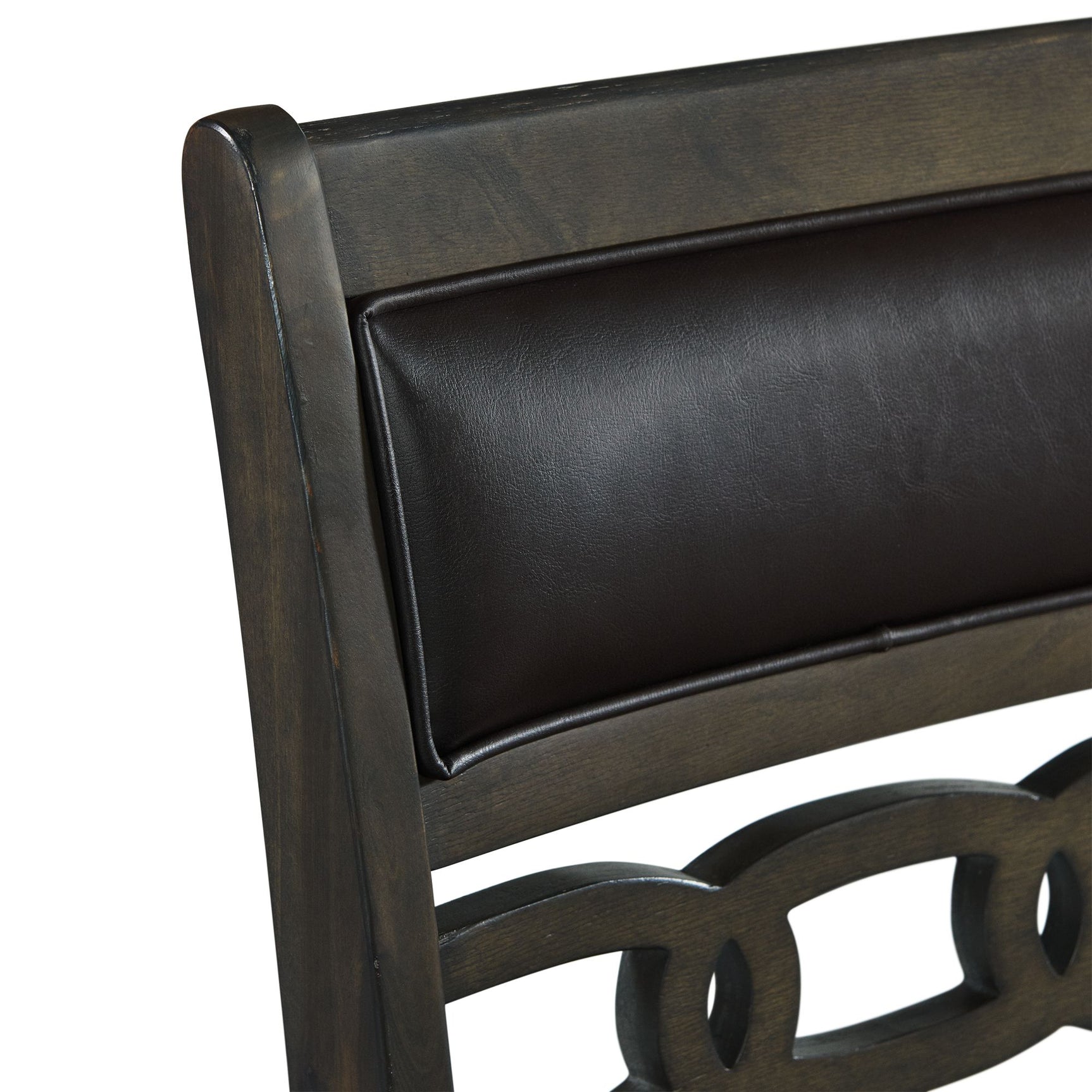 Amherst Counter Side Chair W/PU Cushion Grey Finish (2 Per Pack) - Tampa Furniture Outlet